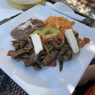 a plate of food on a table