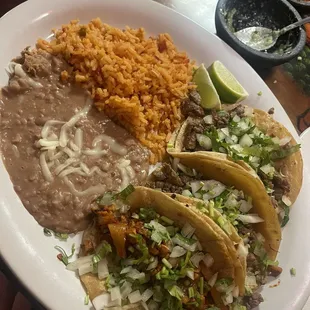 Mexican taco dinner