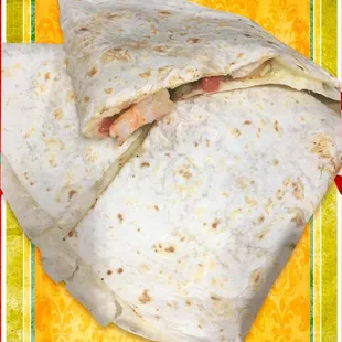 a burrito wrapped in a tortilla wrap