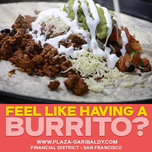 a burrito on a plate