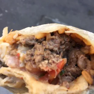 Ground meat is Carne Asada here.