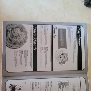 Menu, Page 9: Ensaladas, Tostadas, &amp; Taco Salads