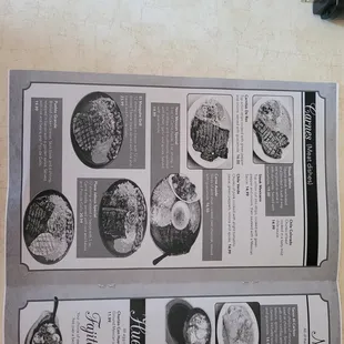 Menu, Page 5: Carnes (Meat dishes)