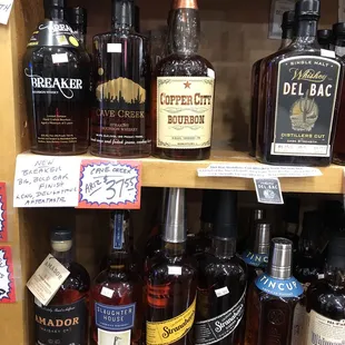 Some of the fine AZ whiskey options..