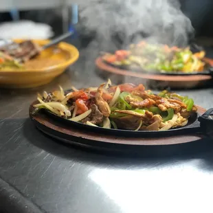 Sizzling fajitas