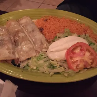 Spinach mushroom enchiladas