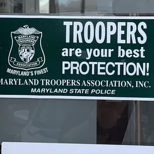 MD St Police postage on the front door