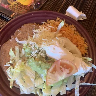 Plate coming with fajitas