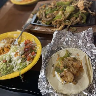 Tripe fajita for two