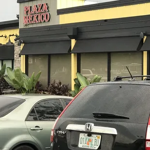Parking lot area and side of Plaza Mexico
