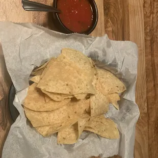 tortillas and salsa