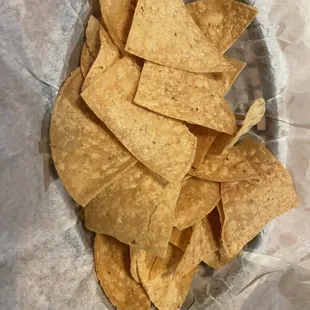 a bowl of tortilla chips