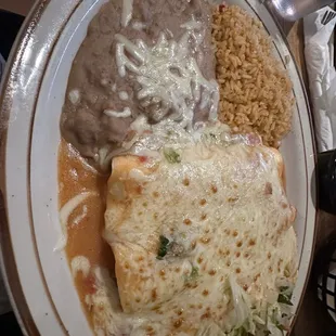 Burrito dinner