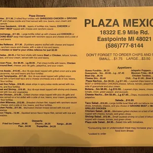 Take out menu side 1 8/28/2021