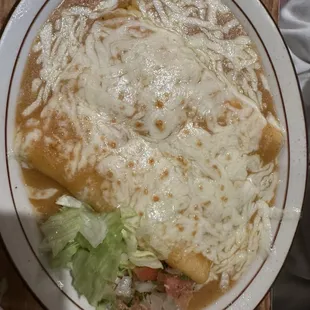 Cheese enchilada dinner