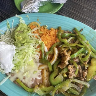 Lunch fajitas
