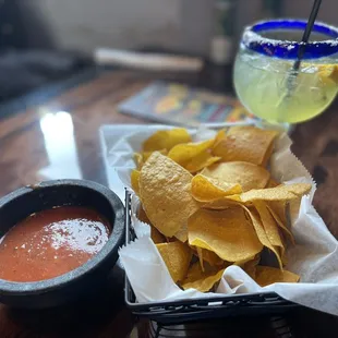 Salsa and chips