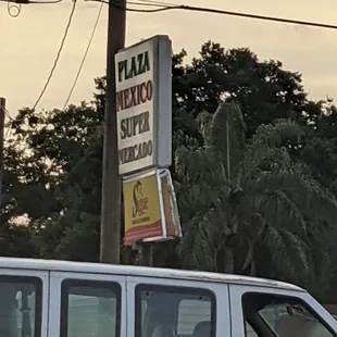 Sign out front...