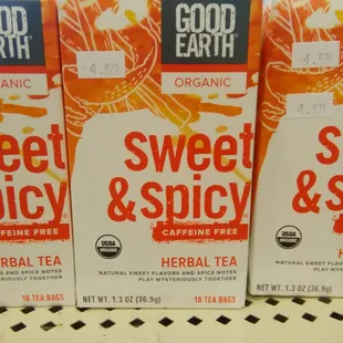 Hmm...sweet and spicy tea.