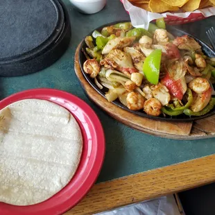 Seafood Fajitas