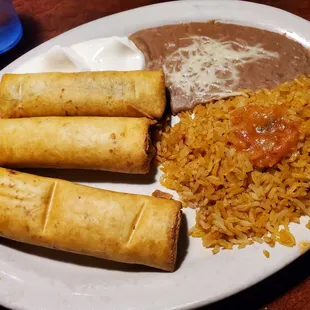 Ground beef flautas