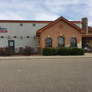 the front of the restaurant