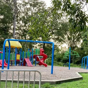 View of the playground as you approach it from the street