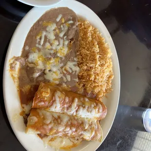 Enchilada lunch plate