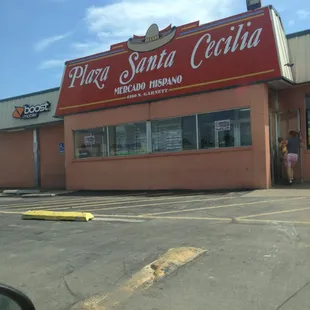 the front of the restaurant