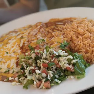 Chicken enchiladas