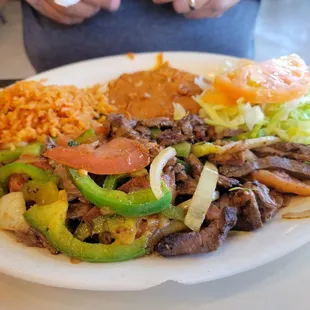 Fajitas a la mexicana