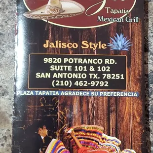 Menu as of 03/22/2021