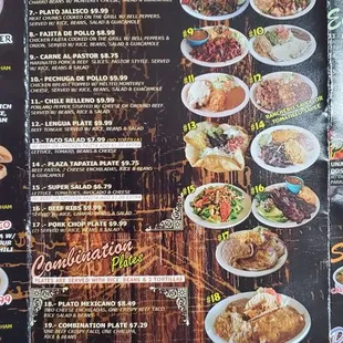 Menu as of 03/22/2021