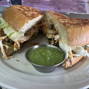 Cemita - carne asada