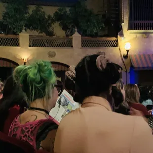 Two fans with crazy hair  for "Mean Girls" the musical !