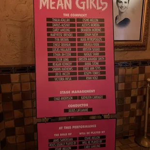 The Broadway cast for " Mean Girls" in El Paso !