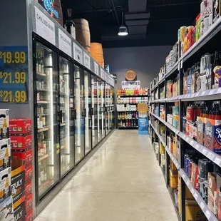 a grocery store aisle