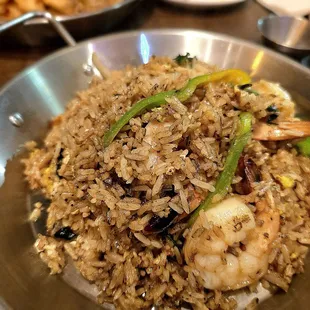 Basil fried rice with Shrimp