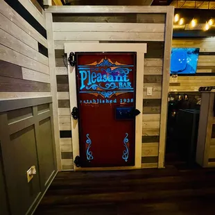 Old door restored from the fire.