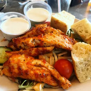 Small BBQ Chicken salad, $8.95