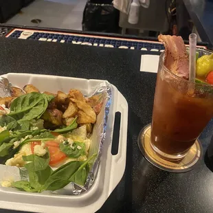 Florentine Eggs Benedict &amp; Bloody Mary