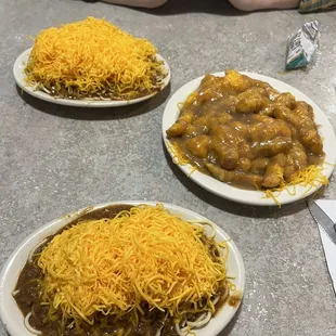 3 ways and fries w cheese and gravy
