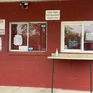 the front of the store