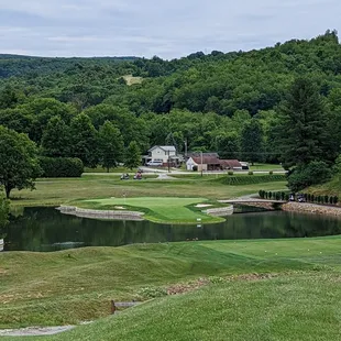 a beautiful golf course