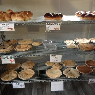 The selection is constantly being replenished by the girls baking