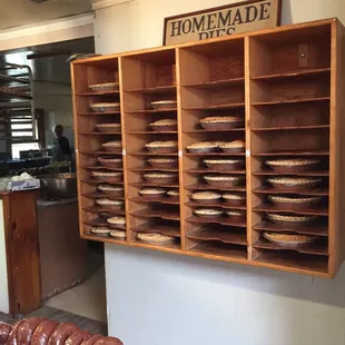 Pies, full sized &amp; smaller are everywhere