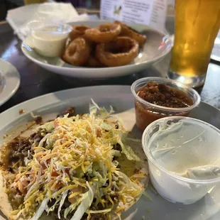 Taco Tuesday - Beef, Chicken or Pork Tacos $3.25/each + $7 tall draft beer