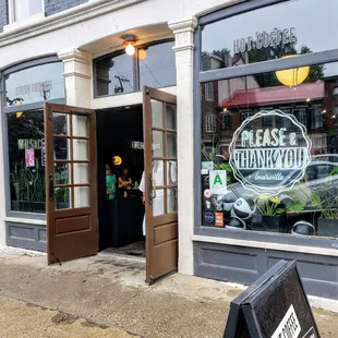 Entrance to Please and Thank You Mark