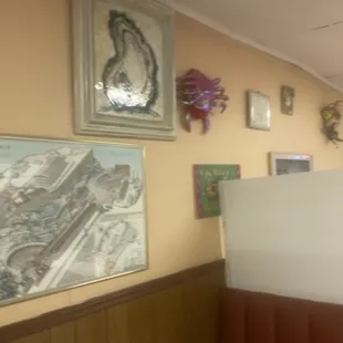 Great New Orleans memorabilia on all the walls.