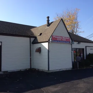 the front of the building